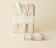 Kaşmir Home Helen Kimono Set Offwhite-Bej L-XL