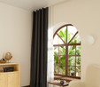 Kaşmir Home Bloom Dark Blackout Antrasit Perde 150x270 cm