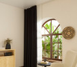 Kaşmir Home Harper Star Blackout Siyah Perde 150x270 cm