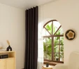 Kaşmir Home Harper Star Blackout Koyu Gri Perde 150x270 cm