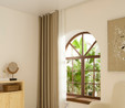 Kaşmir Home Harper Star Blackout Koyu Taş Perde 150x270 cm