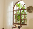 Kaşmir Home Edna Simli Tül Bambu Perde Offwhite 300x270 cm