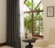 Kaşmir Home Perla Keten Fon Perde Antrasit 150x270 cm