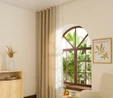 Kaşmir Home Perla Keten Fon Perde Açık Taş 150x270 cm