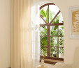 Kaşmir Home Perla Keten Fon Perde Krem 150x270 cm