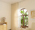 Kaşmir Home Perla Keten Fon Perde Krem 150x270 cm