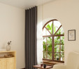 Kaşmir Home Holly Ada Fon Perde Koyu Gri 150x270 cm