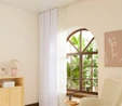 Kaşmir Home Holly Ada Fon Perde Koyu Beyaz 150x270 cm