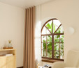Kaşmir Home Holly Ada Fon Perde Bej 150x270 cm