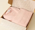 Kaşmir Home Maren Bornoz Set L-XL Pudra