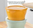 Vienev 3'lü 2 Litre Mikrodalgaya Girebilen Kapaklı Saklama Kabı Seti Renkli
