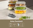 Vienev 8'li Hava Geçirmez Saklama Kabı Seti Antrasit 2x(250-500-750-1200 Ml)