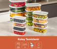 Vienev 24'lü Hava Geçirmez Saklama Kabı Seti Gri 6x(250-500-750-1200 Ml)