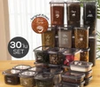 Vienev 30'lu Peggy Saklama Kabı Seti 6x(1,75 1,2 0,55 0,8 0,4 Li̇tre) Serigrafi Etiketli