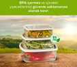 Vienev 4'lü Hava Geçirmez Saklama Kabı Seti Gri 1x(250-500-750-1200 Ml)