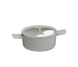 Berghoff Balance Moonmist Yapışmaz Seramik Kapaklı Tencere 24x11,5 Cm