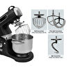 Berghoff Gem Retro 7 L Stand Mikser – 1500 W, Dayanıklı Döküm Alüminyum Gövde | Siyah