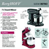 Berghoff Gem Retro 7 L Stand Mikser – 1500 W, Dayanıklı Döküm Alüminyum Gövde | Siyah