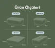 Vienev 19'lu Buzdolabı Düzenleyici Organizer Mikrodalgaya Uygun Difriz Saklama Kabı Mint