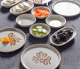 Vienev 14 Parça 6 Kişilik Handmade Kahve Yaprak Kahvaltı Takımı - Lüx Kahvaltılık Sunum Seti