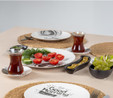 Vienev 38 Parça 8 Kişilik Handmade Yeni Gün Desen Kahvaltı Takımı -stoneware Kahvaltı Sunum Seti