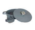 Berghoff Leo Phantom Smoked Grey Kapaklı Yapışmaz Sote Tavası 28 Cm