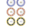 The Mia Fish Pasta Tabağı 6lı Set 19 Cm