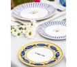 The Mia Fish Pasta Tabağı 6lı Set 19 Cm