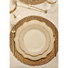 The Mia Jaswely Pasta Tabağı 6 Parça Kum Beji 21 Cm