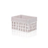 The Mia Braid Hasır Organizer Sepet Beyaz 26x18x16 Cm