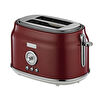 Berghoff Gem Retro 2 Dilim Ekmek Kızartma Makinesi – 815 W, Paslanmaz Çelik Gövde | Kırmızı