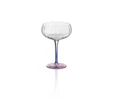 The Mia Ayaklı Cam Dondurma Kasesi Mavi Pembe 280 Ml