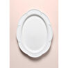 The Mia Grande Servis Tabağı Beyaz 41x31 Cm Grd0012