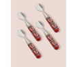 The Mia Corallo Dondurma Kaşığı 4 Lü Set Kırmızı