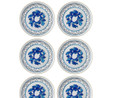 The Mia Azul Servis Tabağı 6 Kişilik