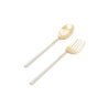 The Mia Bianco Salata Servis Takımı Gold 2 Parça Ckb0247