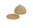 The Mia Bambu Yuvarlak Tepsi 39x39x23 Cm