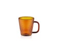 The Mia Striped Borosilikat Cam Kupa Amber 130 Ml