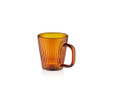 The Mia Striped Borosilikat Cam Kupa Amber 130 Ml