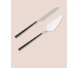 The Mia Bianco Pasta Servis Takımı Gümüş 2 Parça Ckb0251