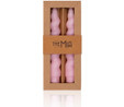 The Mia Burgu Şamdan Mumu 2li Set Blush 17 Cm