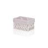 The Mia Cesta Hasır Organizer Sepet Beyaz 22x14x13 Cm