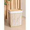 The Mia Braid Hasır Çamaşır Sepeti Naturel 43x35x56 Cm