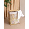 The Mia Braid Hasır Çamaşır Sepeti Naturel 38x30x51 Cm
