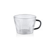 The Mia Striped Borosilikat Cam Kahve Kupası 310 Ml