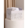 The Mia Cesta Hasır Organizer Sepet Beyaz 30x22x19 Cm