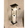 The Mia Tepsili Tuvalet Kağıdı Stand Siyah 54x15x12 Cm