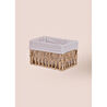 The Mia Cesta Hasır Organizer Sepet Naturel 22x14x13 Cm