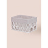 The Mia Cesta Hasır Organizer Sepet Beyaz 26x18x16 Cm