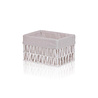 The Mia Cesta Hasır Organizer Sepet Beyaz 26x18x16 Cm